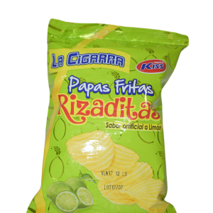 Papas rizadaditas limón 50 g X 12 Unidades